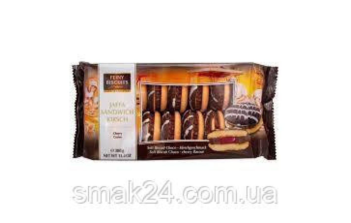 Печиво сендвіч з молочним кремом та абрикосовим джемом Feiny Biscuits Jaffa 380 г Австрія
