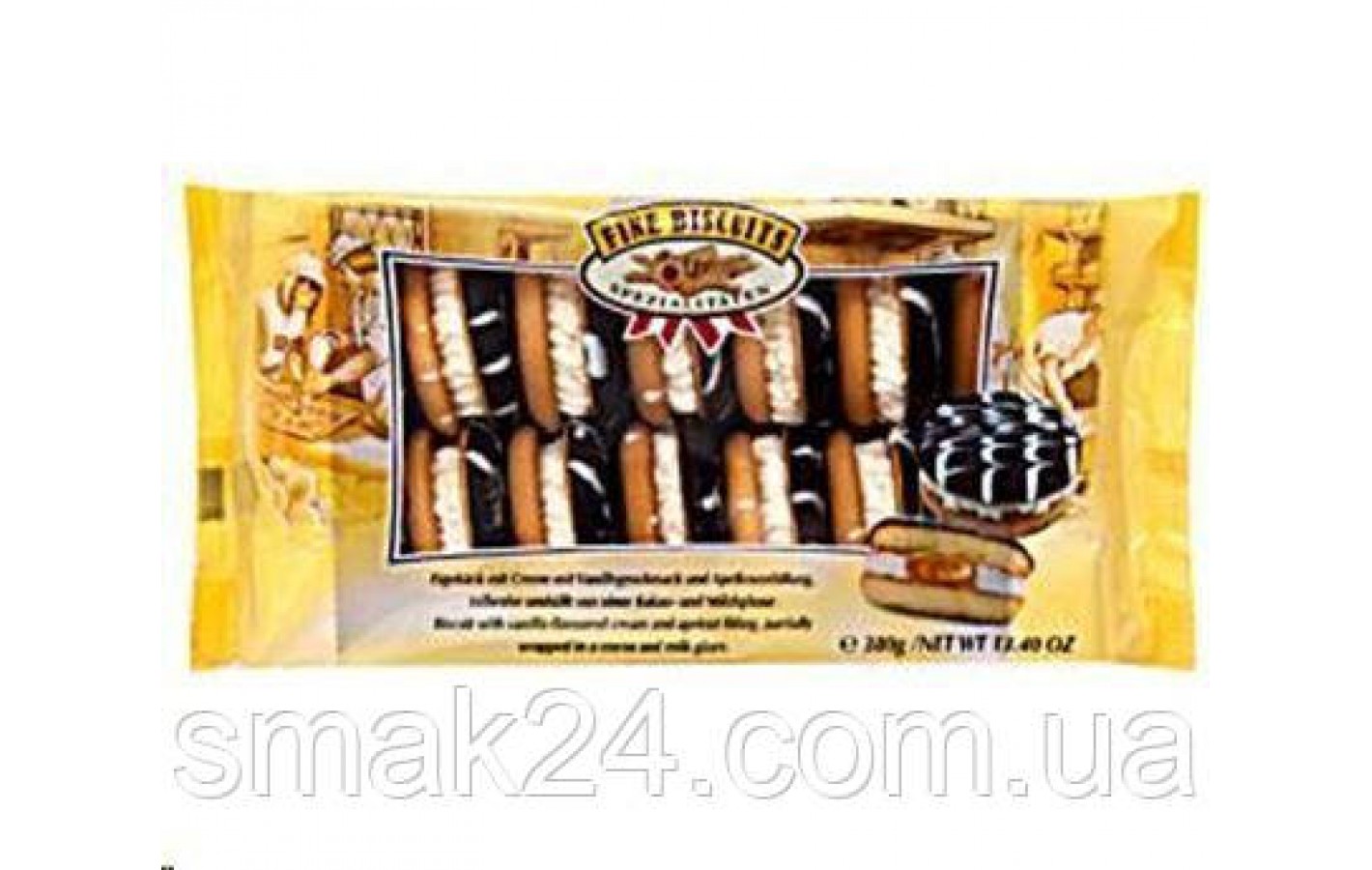 Печиво сендвіч із молочним кремом і вишневим джемом Feiny Biscuits Jaffa 380 г Австрія