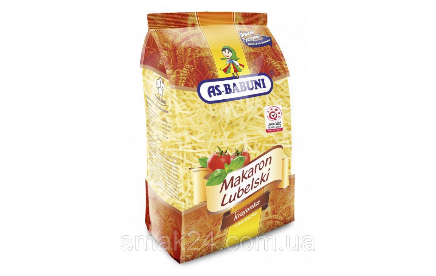 Макаронные изделия с куркумой Лапша AS Babuni Krajanka 1 кг Польша
