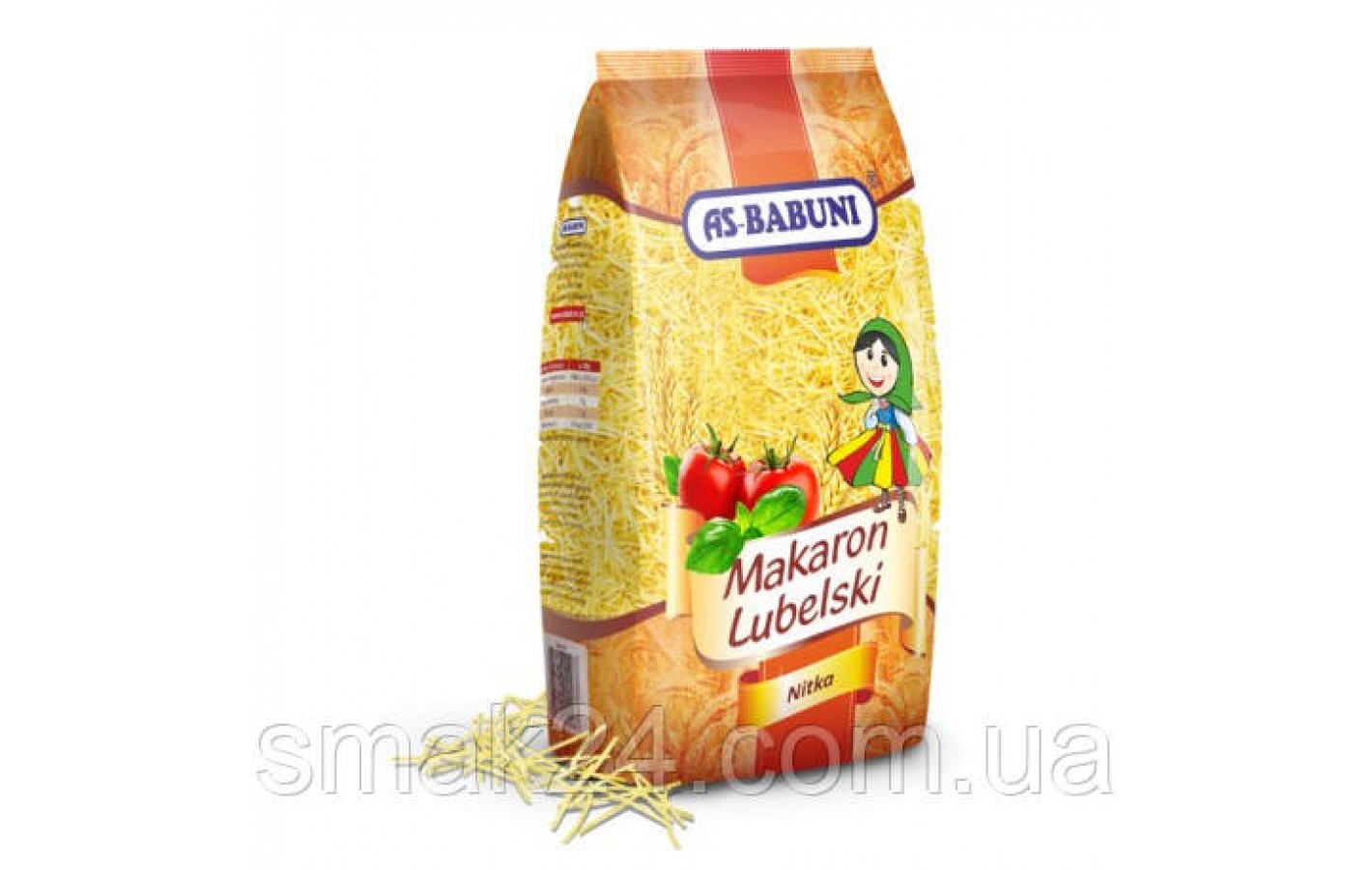 Макаронные изделия с куркумой Лапша AS Babuni Krajanka 1 кг Польша
