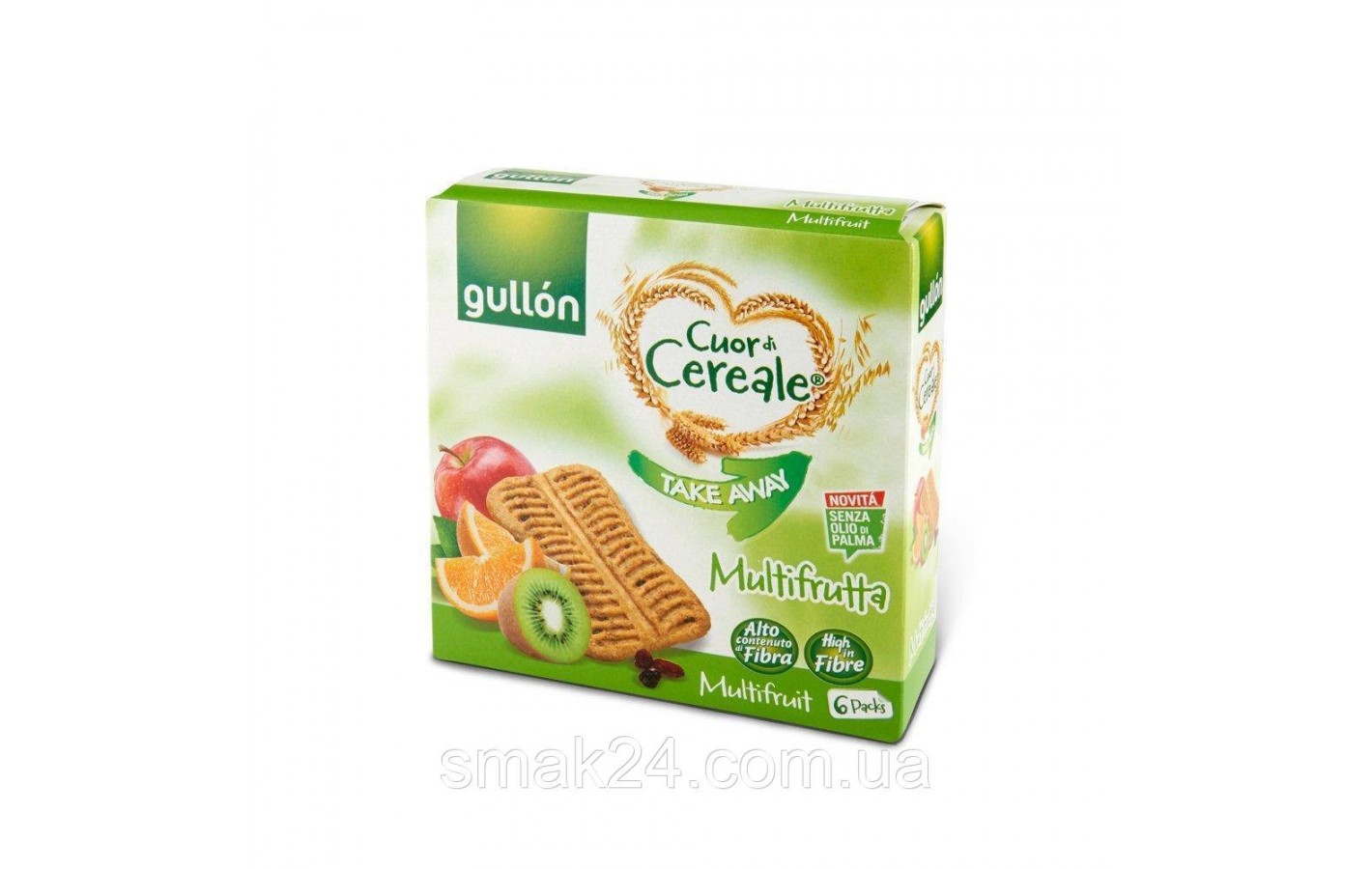 Печиво злакове Мультифрута Vitalday Gullon 144 гр (6х24 г) Іспанія