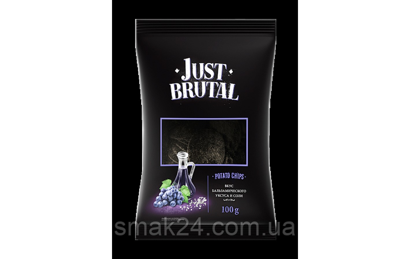 Чипсы картофельные Just Brutal бальзамический уксус и соль, 100 г Беларусь