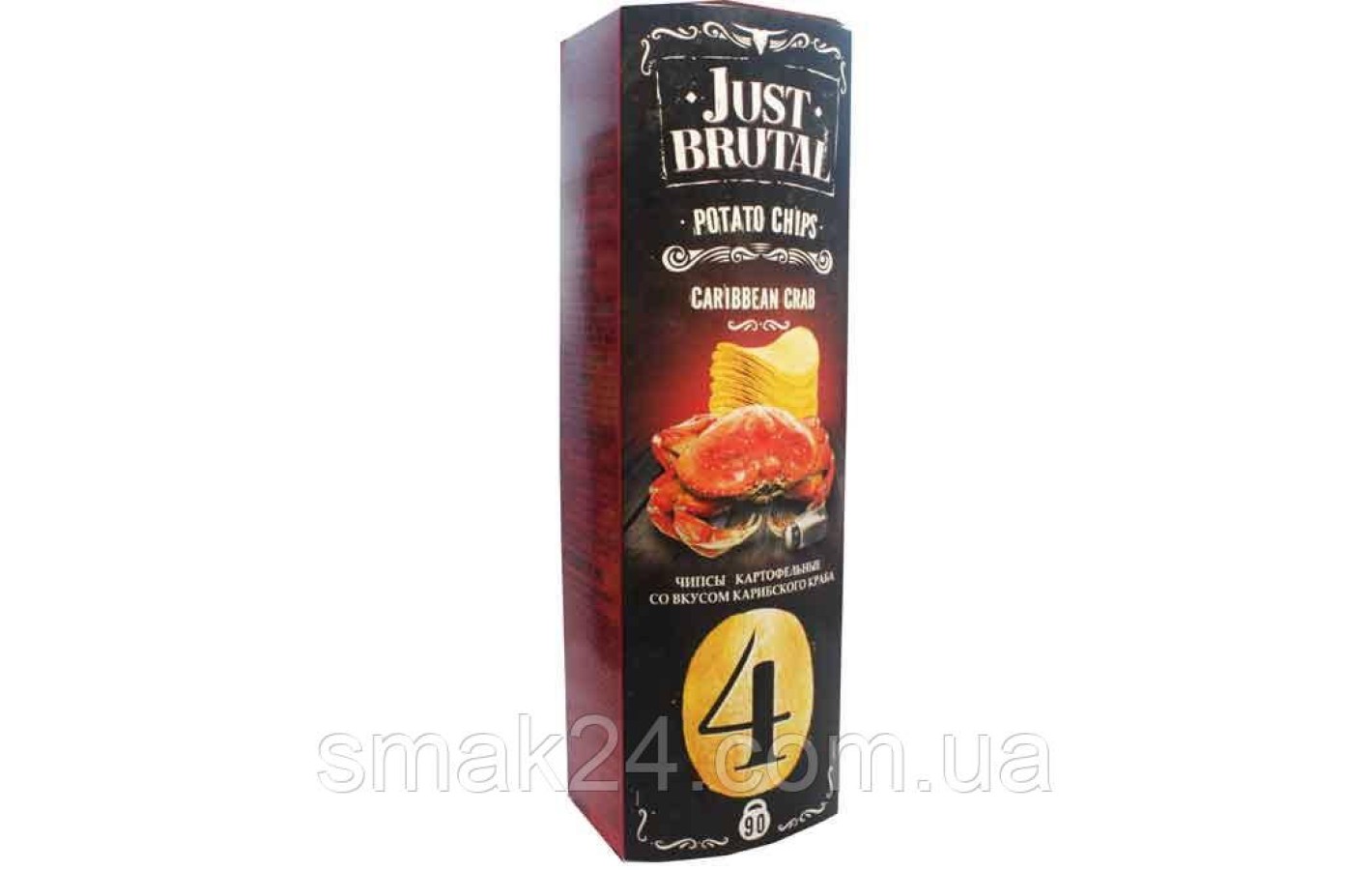 Чипсы картофельные Just Brutal Карибский краб, 90 г Беларусь