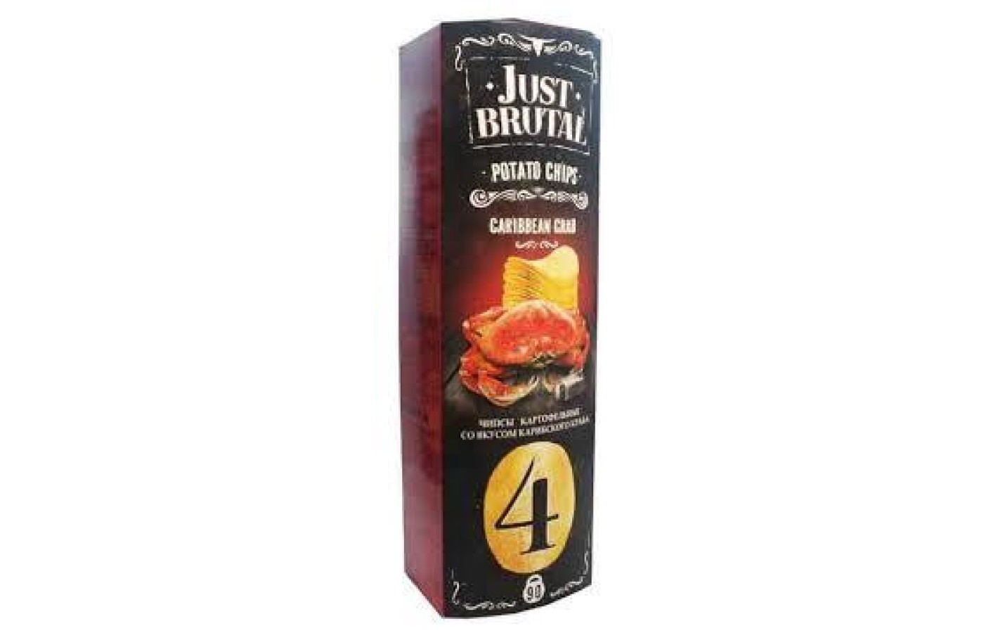 Чипсы картофельные Just Brutal Карибский краб, 90 г Беларусь
