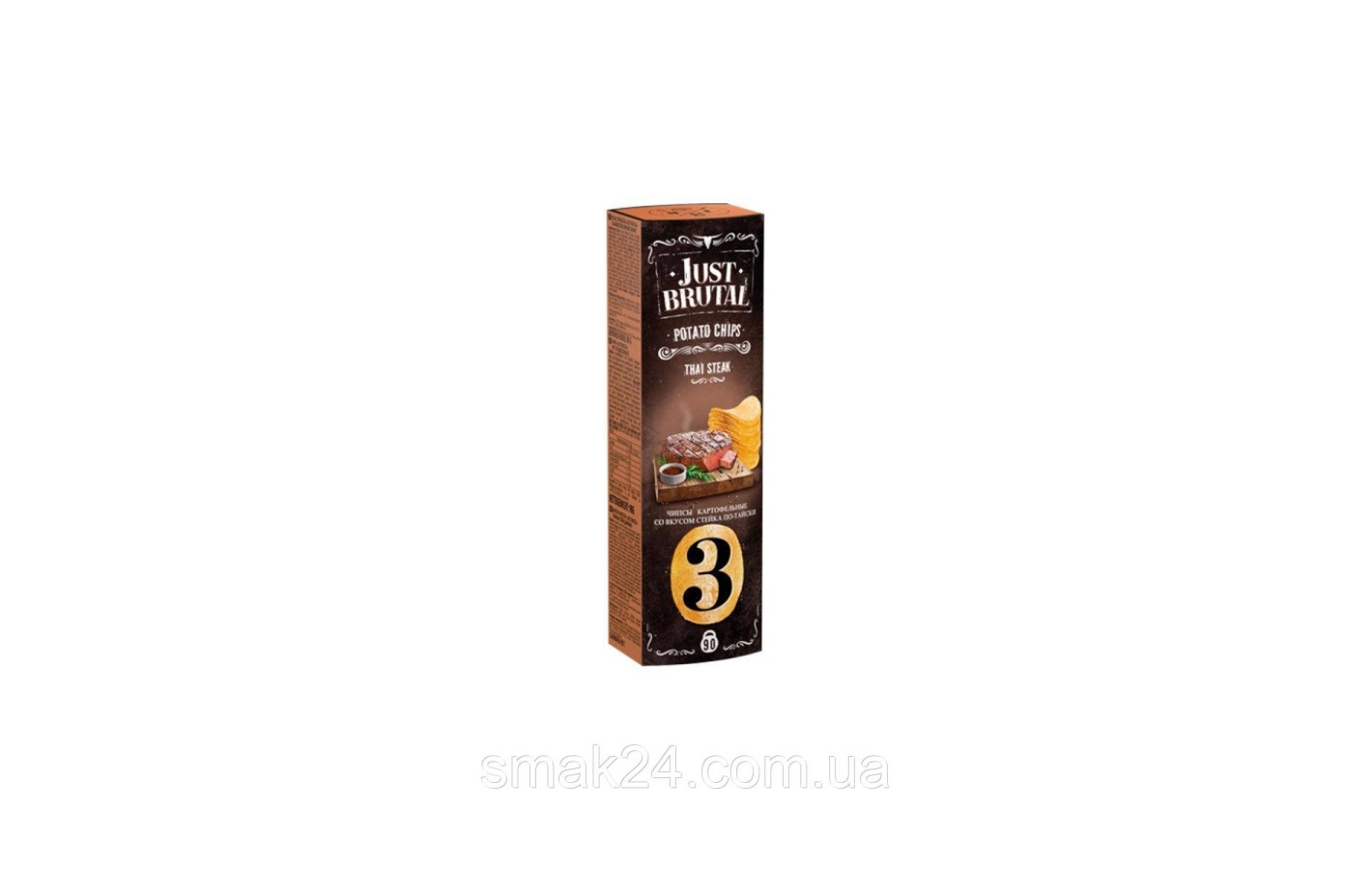 Чипсы картофельные Just Brutal с беконом по-тайски, 90 г Беларусь