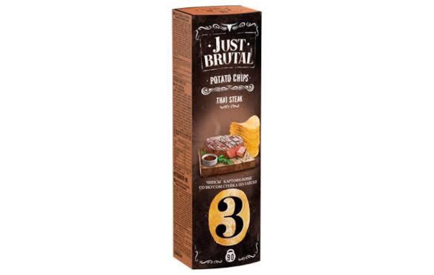 Чипсы картофельные Just Brutal с беконом по-тайски, 90 г Беларусь