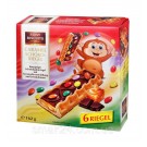 Печиво хрустке із шоколадно-кармелевою начинкою і ММДемсами Feiny Biscuits Caramel Schoko Riegel, 162 г.