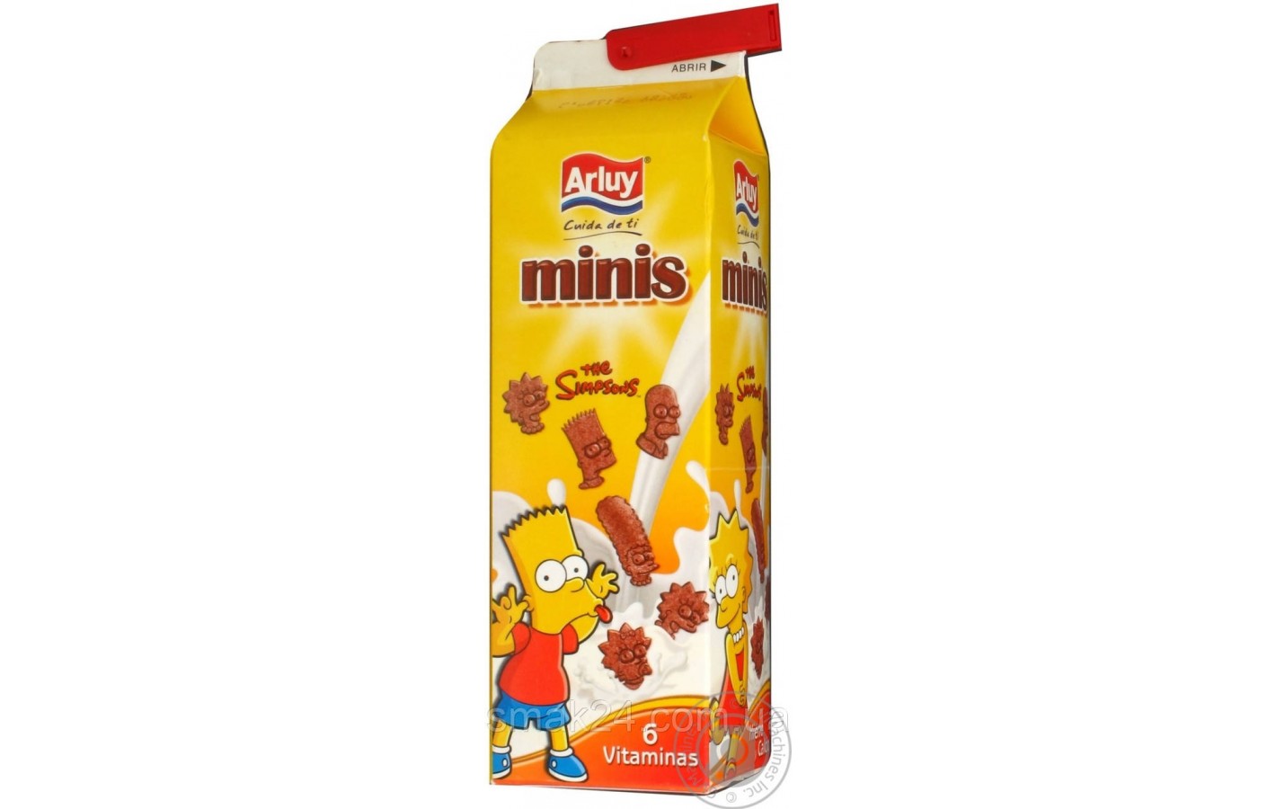 Мини шоколадное печенье с витаминами Simpsons Arluy 275г  Испания