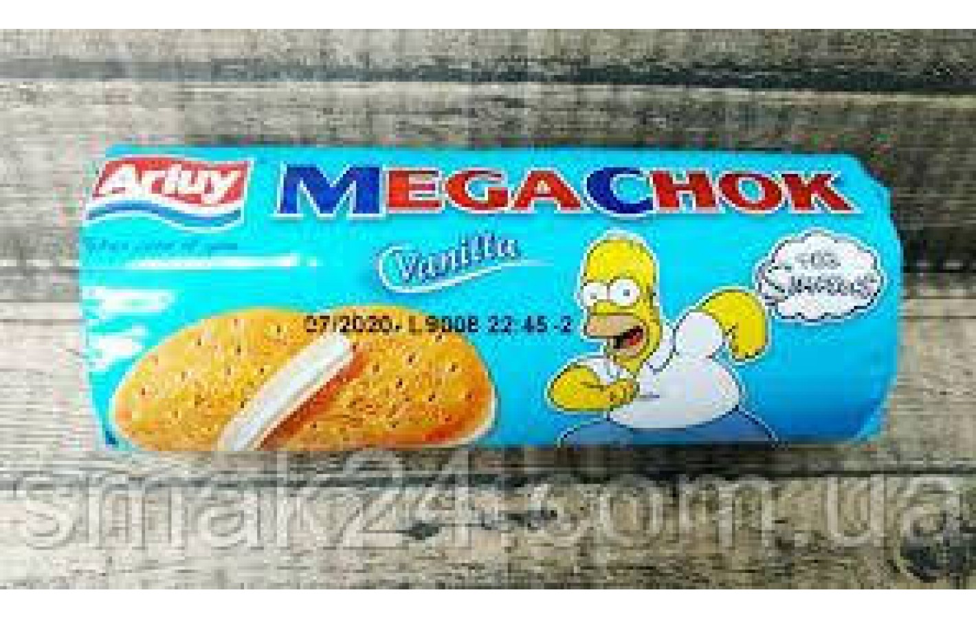 Печенье сэндвич Simpsons Mega Choc Vainilla  Arluy Испания 180г Испания