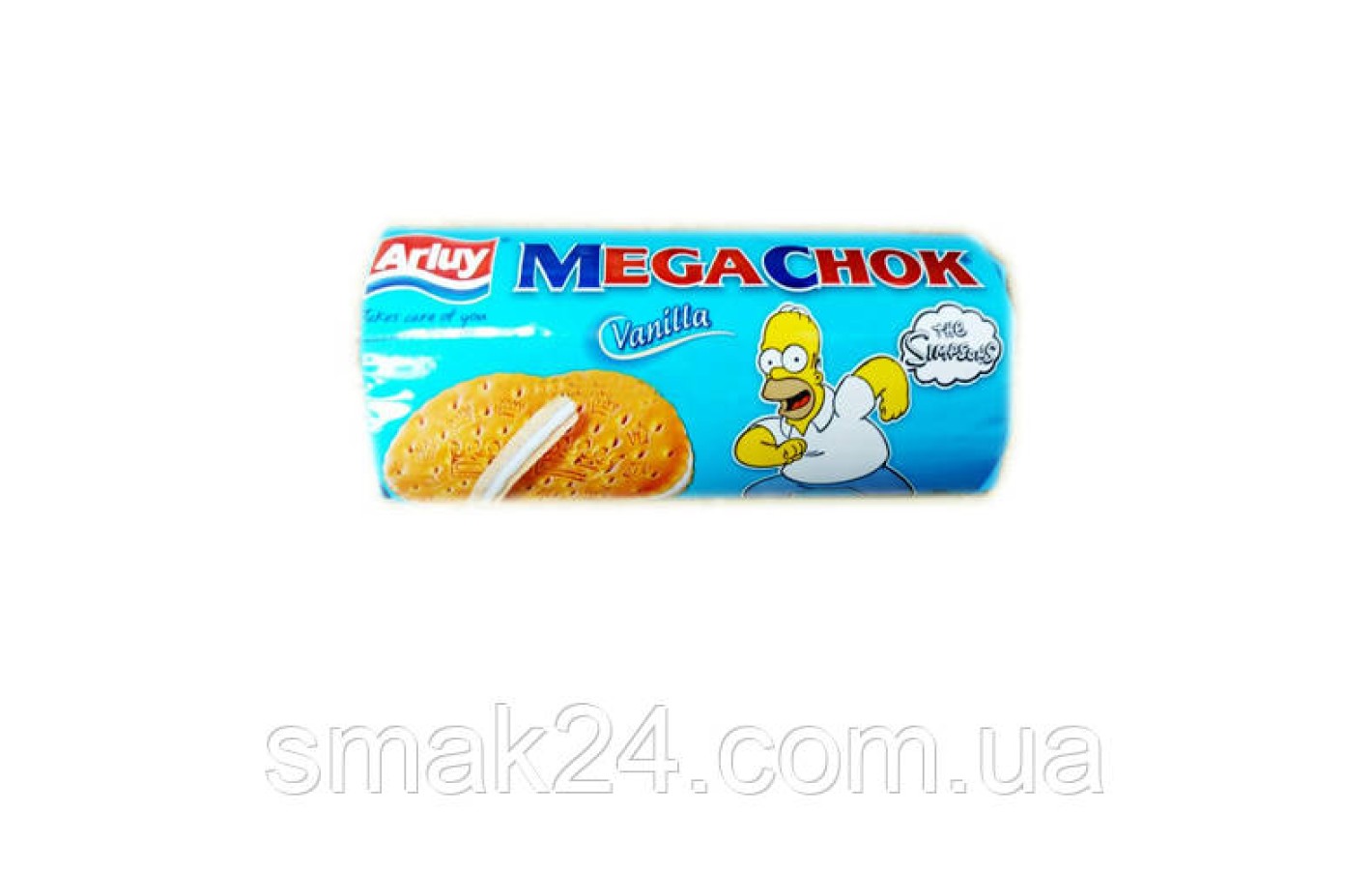 Печенье сэндвич Simpsons Mega Choc Vainilla  Arluy Испания 180г Испания