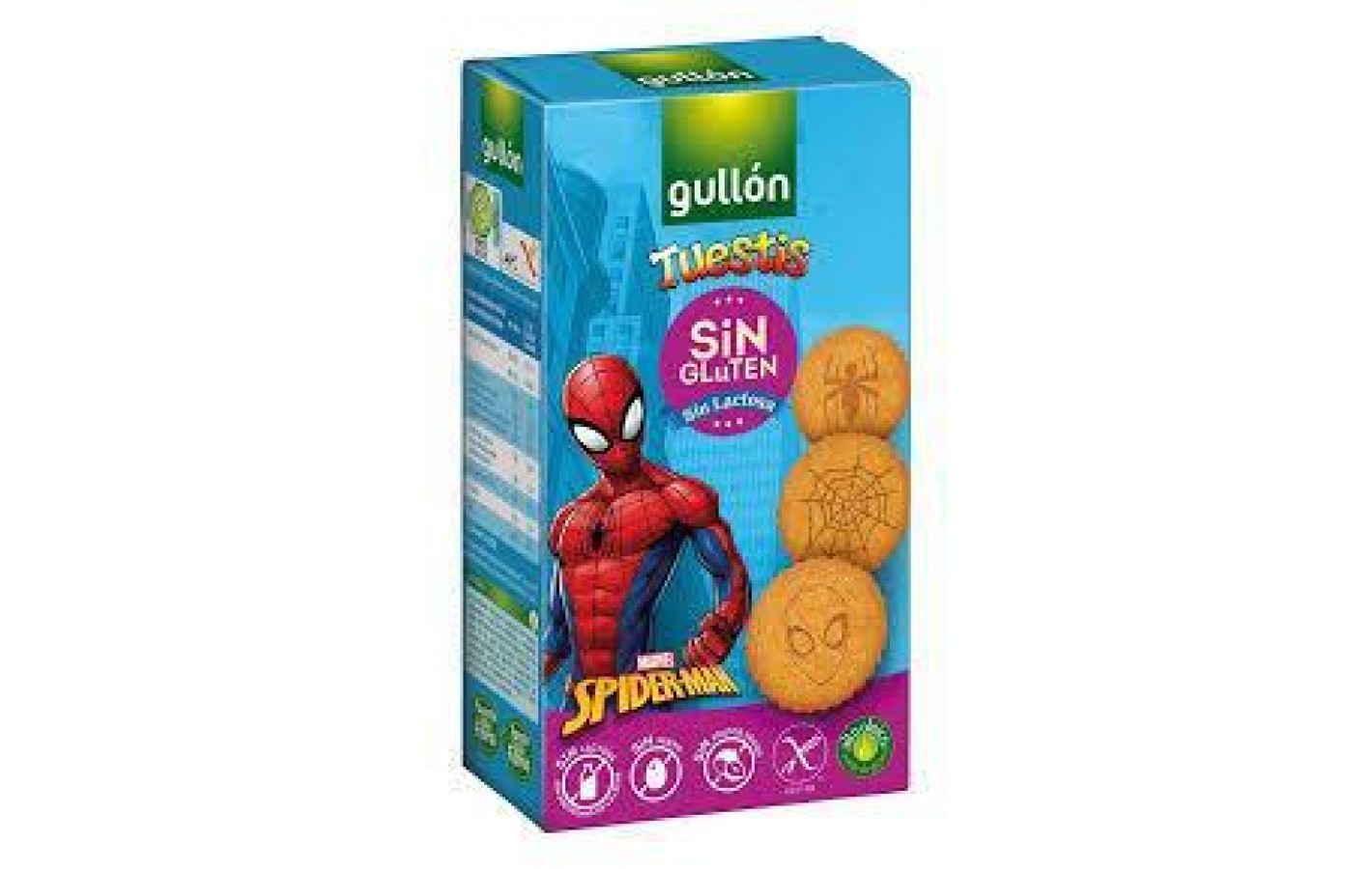 Печенье без глютена, лактозы и яиц Spider-Man Tuestis Gullon 380г  Испания