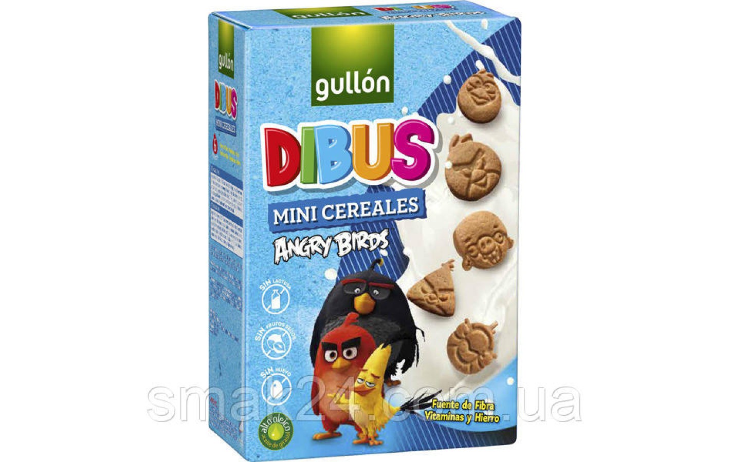 Печиво міні без лактози, горіхів і яєць Angry Birds Dibus Gullon 250г Іспанія