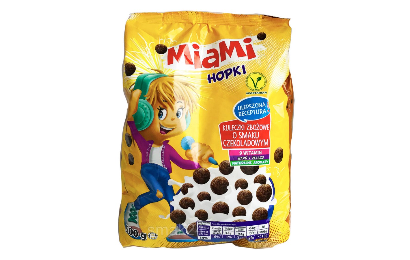 Шоколадные хлопья -шарики Miami Hopki 500 г Польша