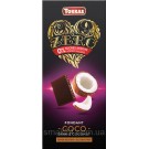 Шоколад без сахара и глютена Torras ZERO Coco черный с кокосом Испания 125г