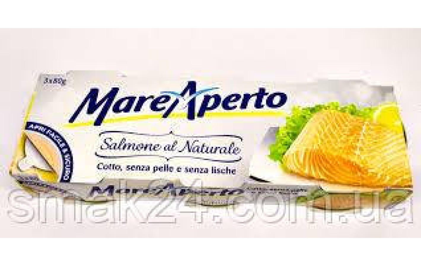 Філе лосося у власному соку Mare Aperto Natural 80 г Італія