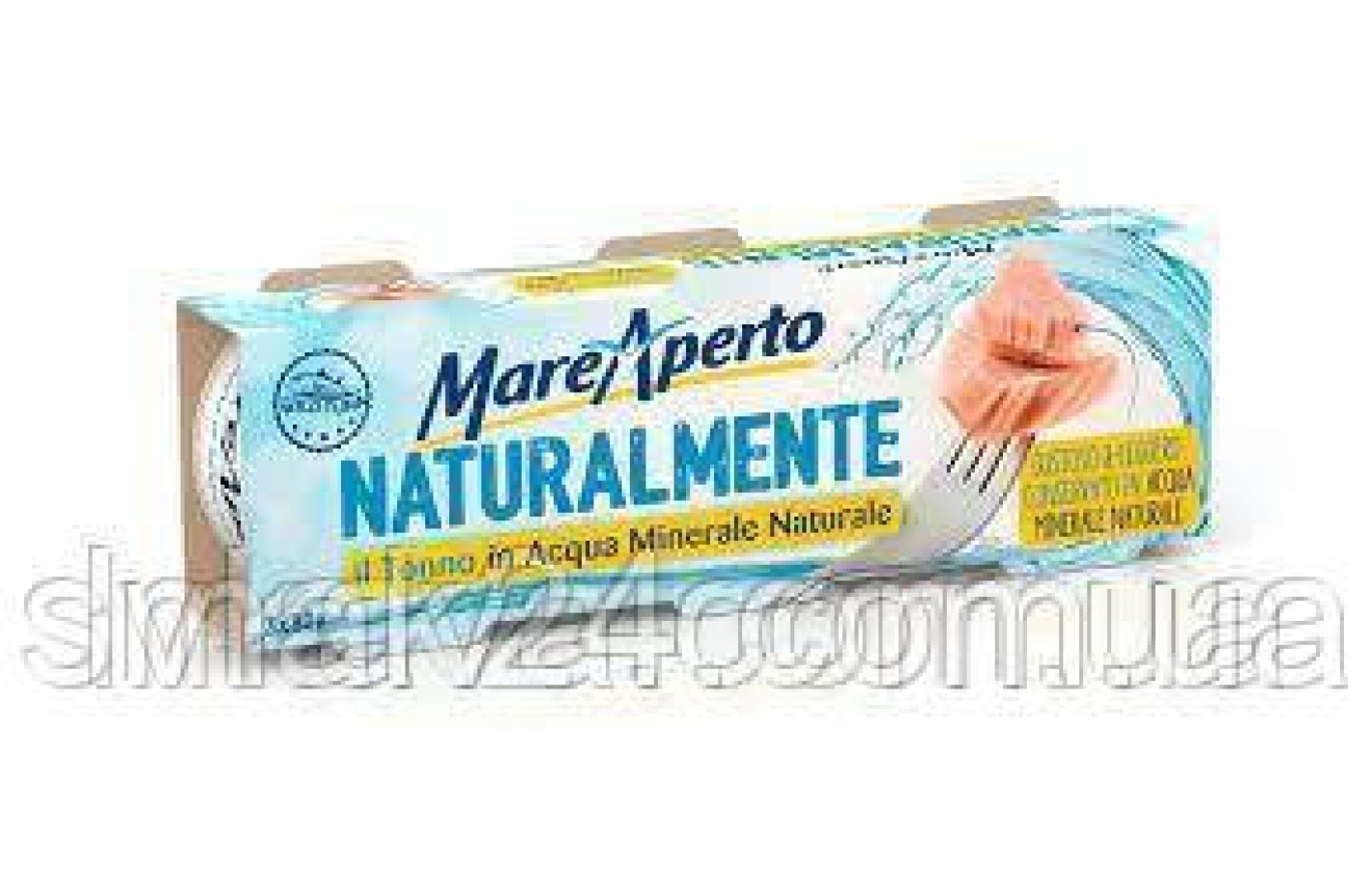 Тунец в натуральной минеральной воде Naturalmente Mare Aperto, 3 x 80 г Италия
