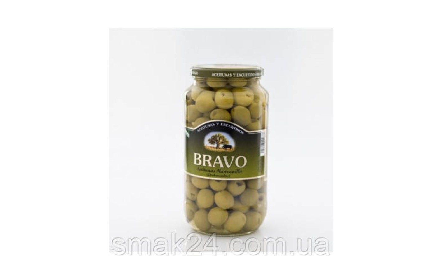 Оливки зеленые без косточки Bravo aceitunas sin hueso 1000г Испания