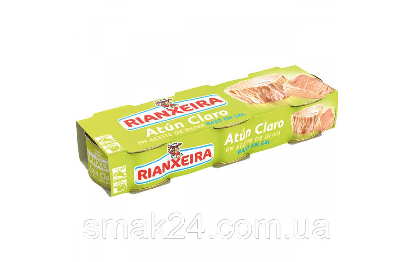 Тунець в оливковій олії Rianxeira Atun Claro en Aceite de Oliva (3х80г) 240г Іспанія