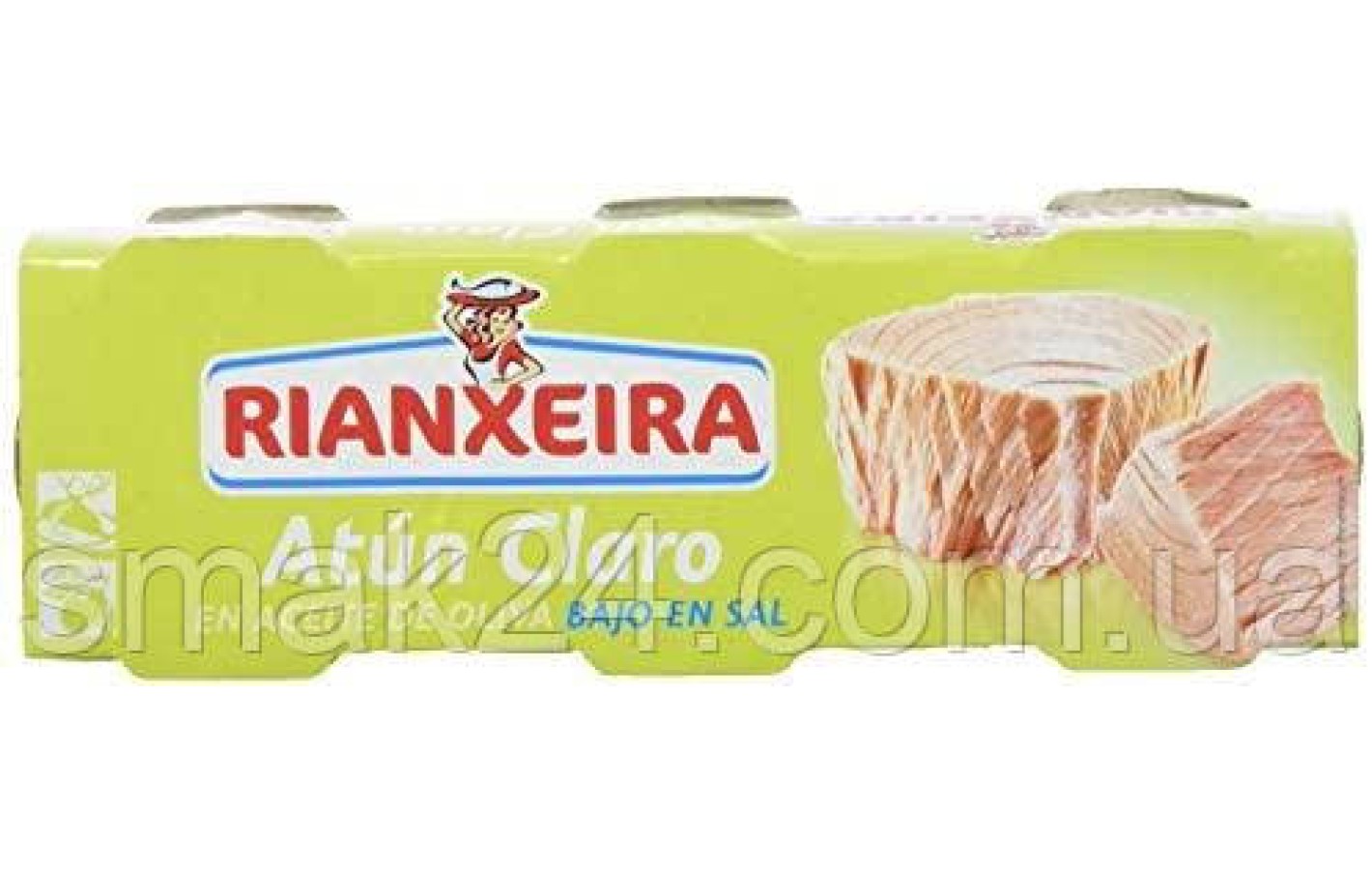 Тунець в оливковій олії Rianxeira Atun Claro en Aceite de Oliva (3х80г) 240г Іспанія