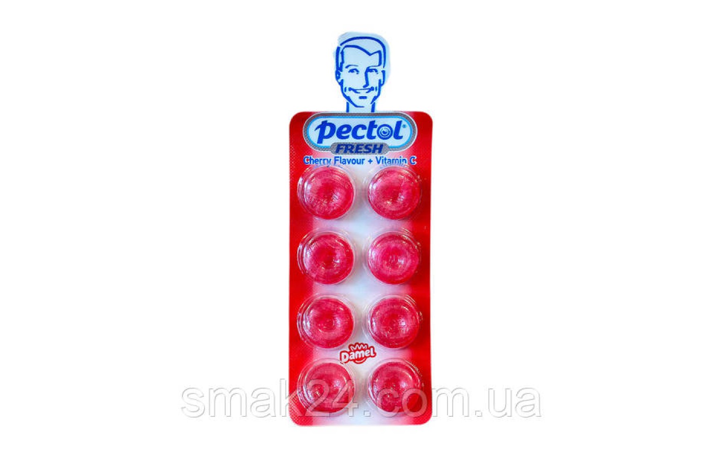 Льодяники Вишня+вітамін З Pectol Cherry Flavour + Vitamin C Damel 20г Іспанія