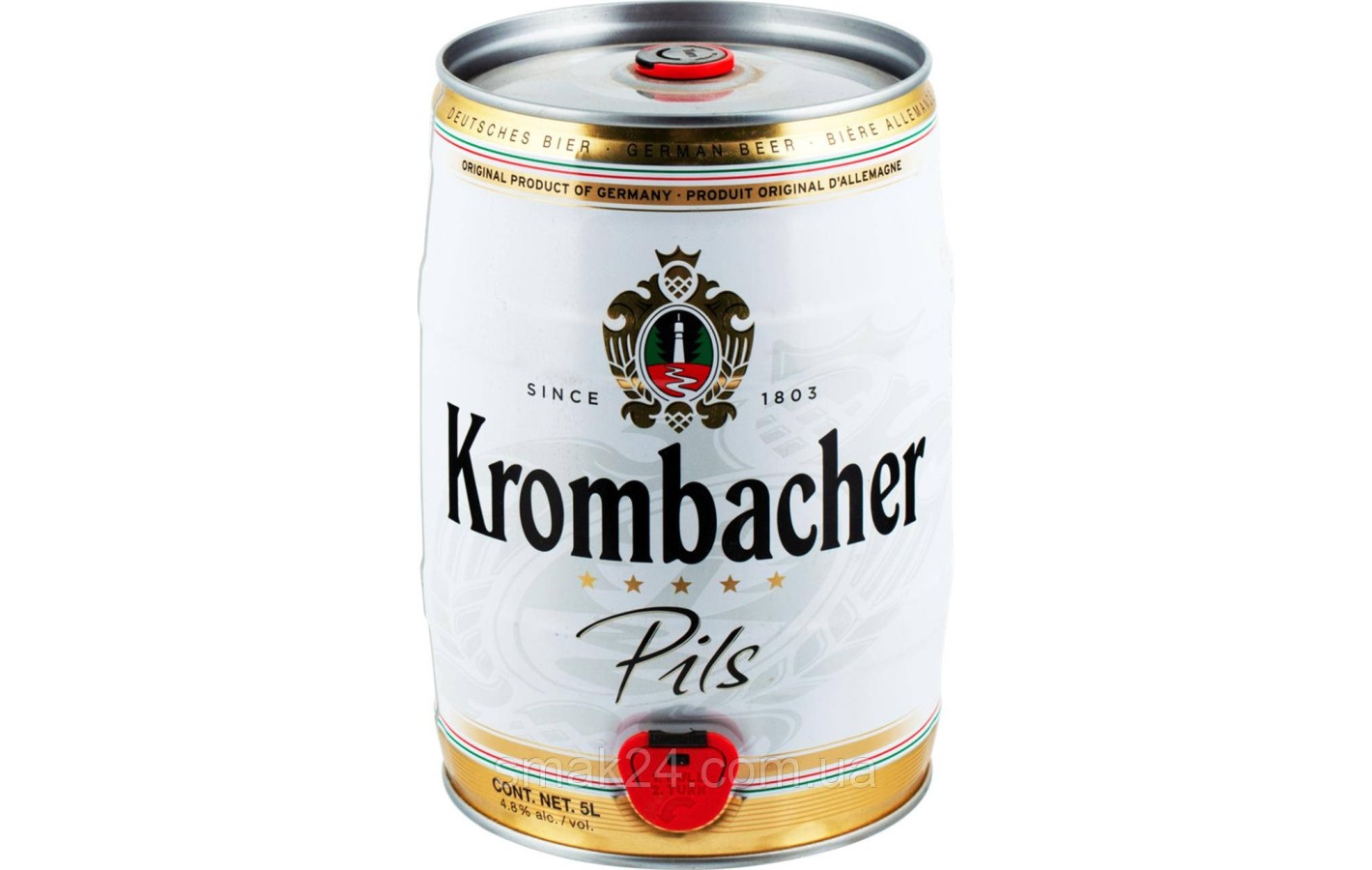 Пиво светлое Krombacher Pils  5л 4,8% Германия