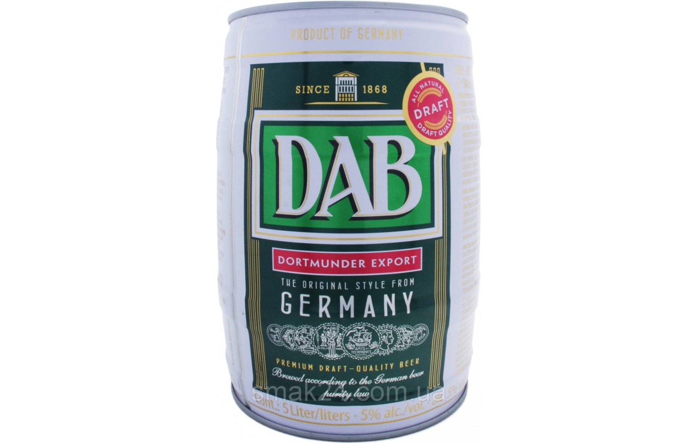 Пиво светлое DAB Dortmunder Export  5л 5% Германия