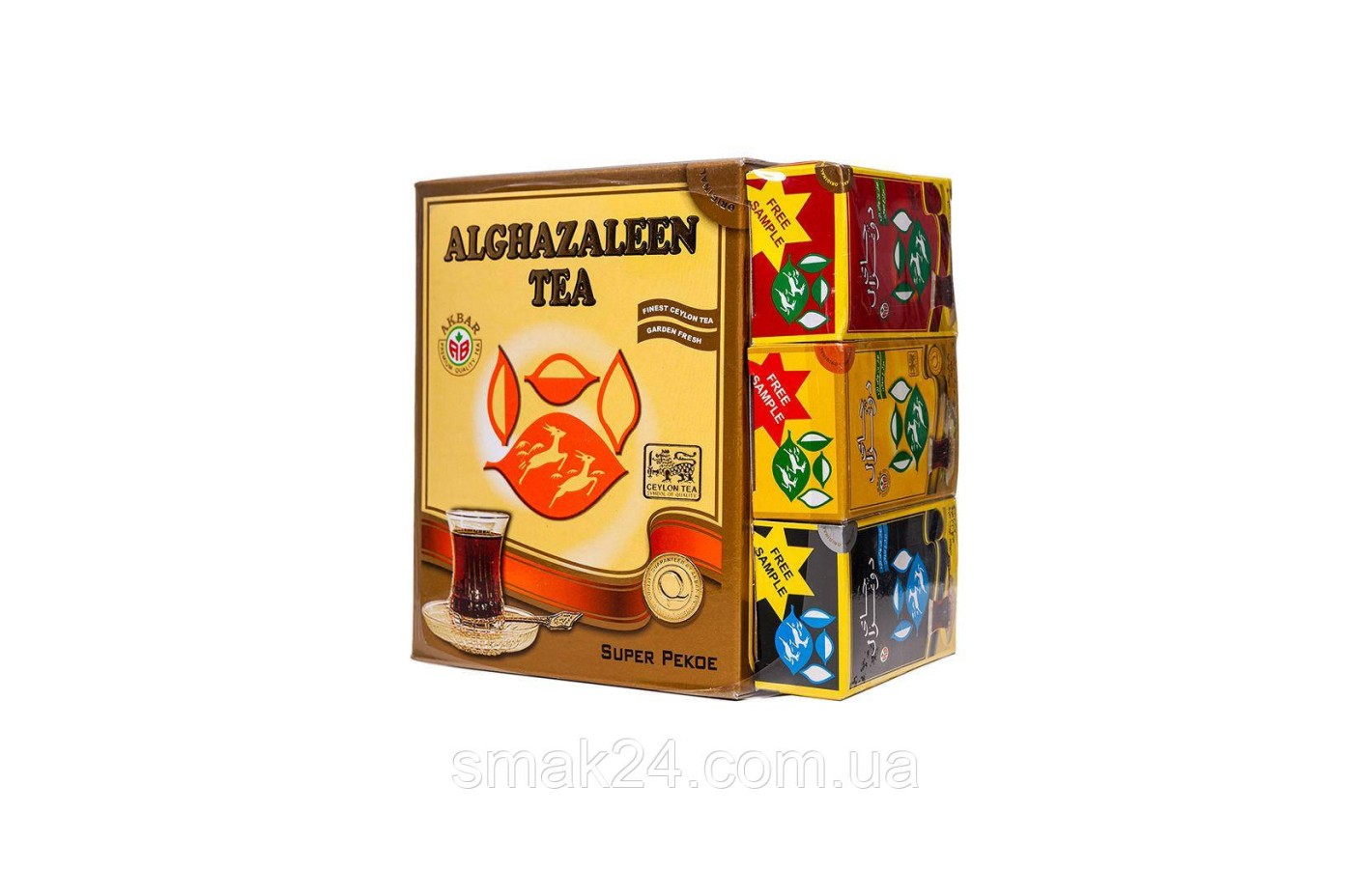 Черный цейлонский чай Премиум Akbar «Do Ghazal Tea Super Pekoe »450г + 3 пробника