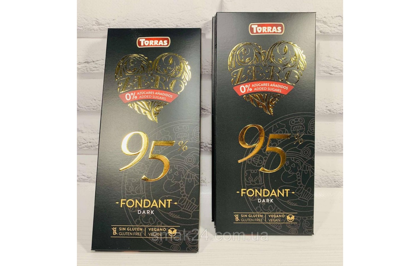 Шоколад без сахара и глютена Torras ZERO Dark 95% какао Испания 100г