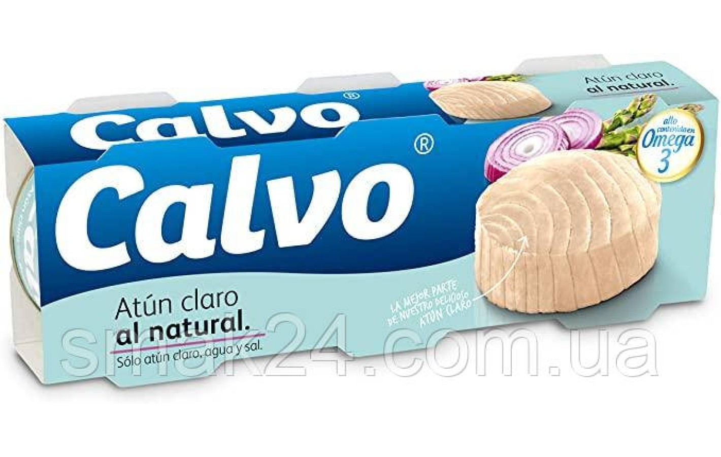 Тунець у власному соку Calvo Atun Natural 240г (3х80 г) Іспанія