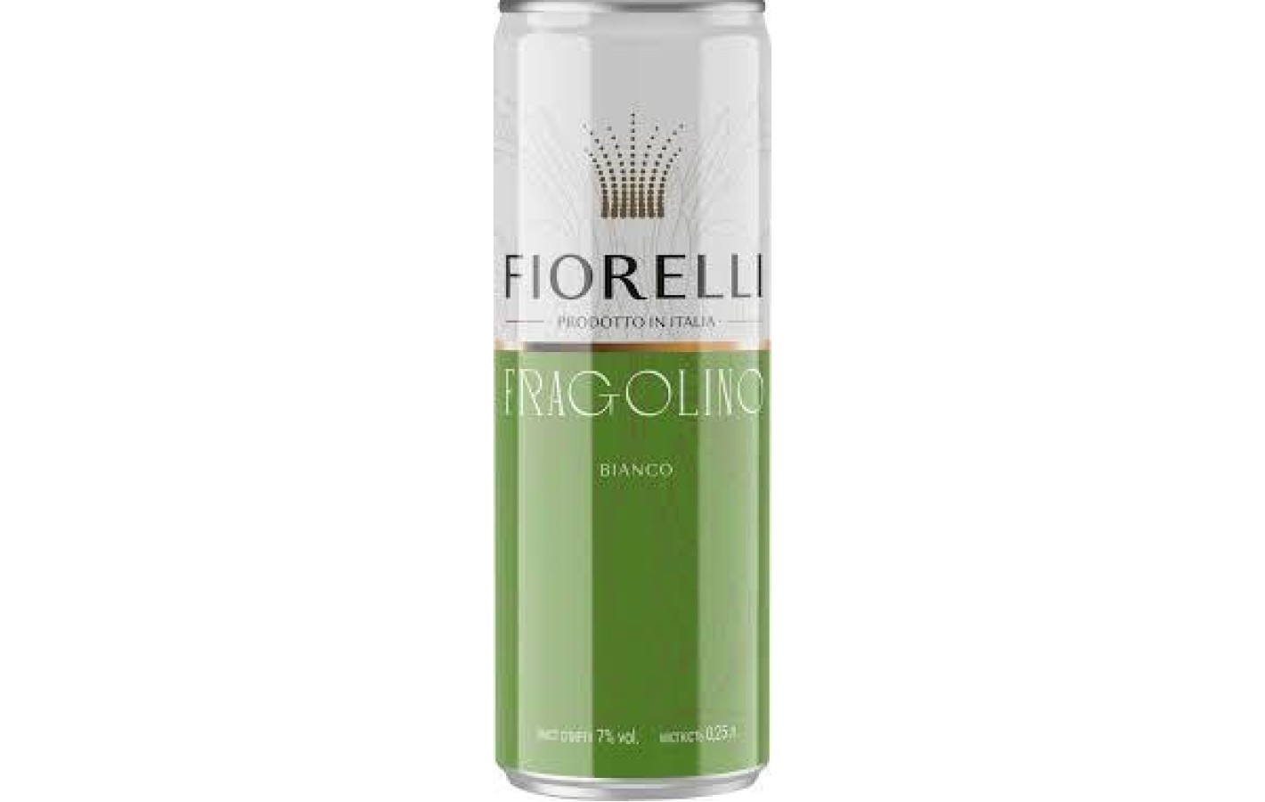 Шампанське (вино) біле Fragolino Fiorellii Bianco ж/б 250мл Італія