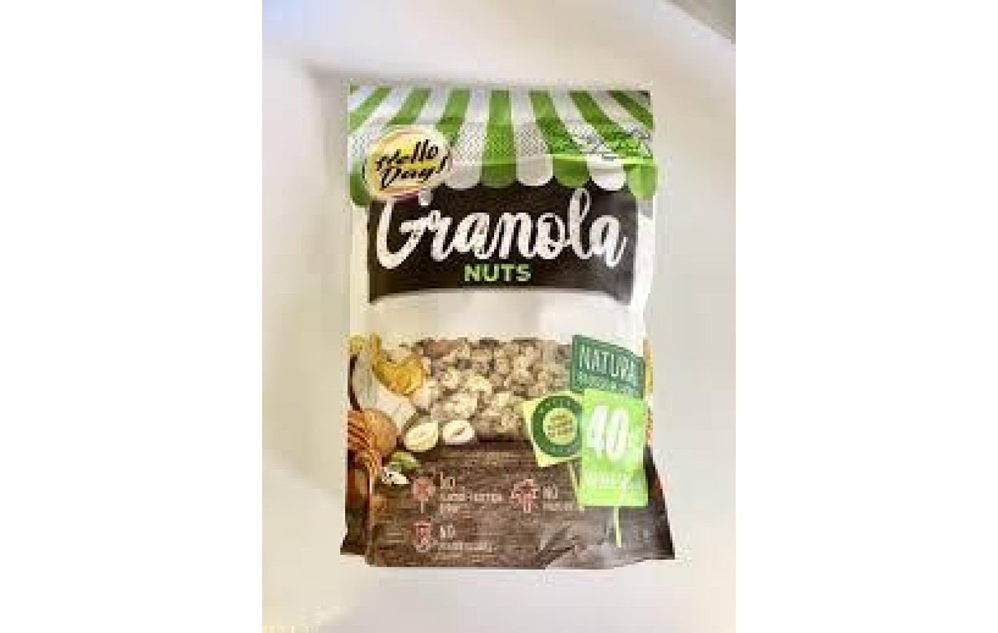 Гранола з горіхами, сумішшю Granola Natural Nuts Hello Day 275 г Польща