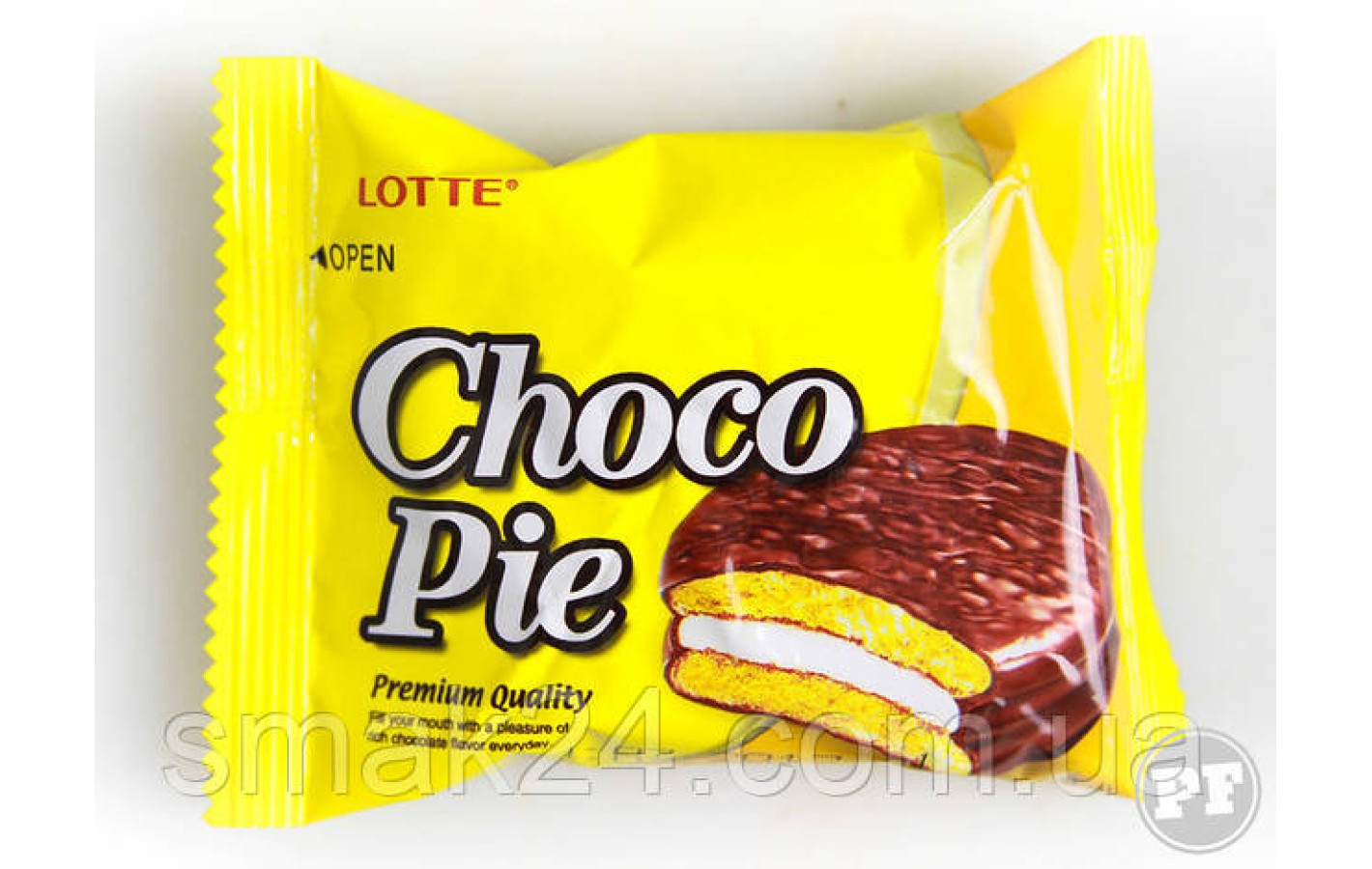 Печенье (Пирожное) шоколадное Choco Pie LOTTE Чоко пай Банан 28г Ю.Корея