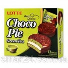 Печенье (Пирожное) шоколадное Choco Pie LOTTE Чоко пай Зеленый чай 28г Ю.Корея