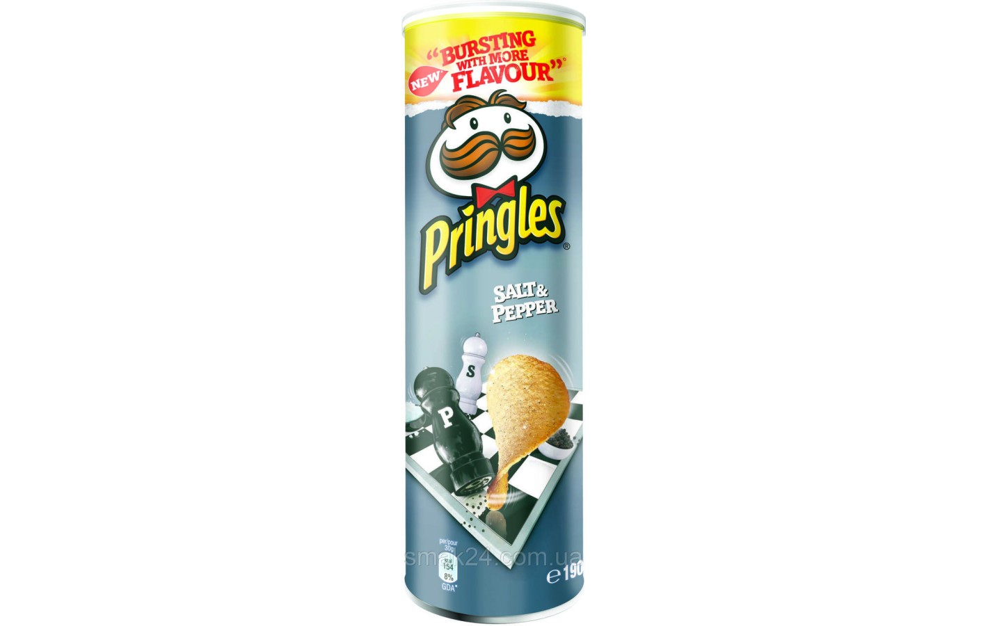 Чипсы морская соль и черный перец  Pringles sea salt and black pepper 165г