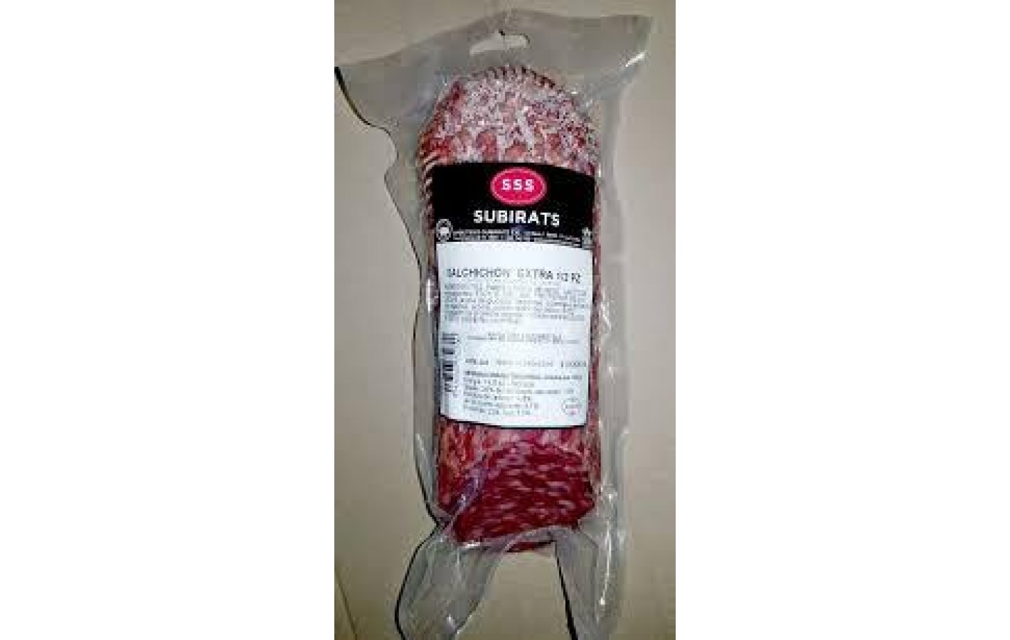 Ковбаса Салямі Subirats Salchichon Extra без глютену (1/2 палиці 650-750г) 1 кг Іспанія