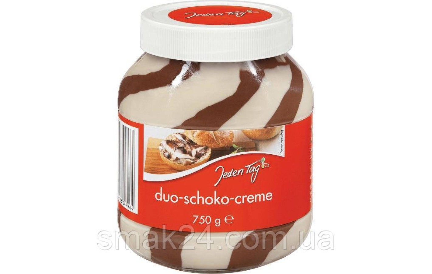 Шоколадный крем (паста )Duo-Schoko Creme Jeden Tag Германия 750г