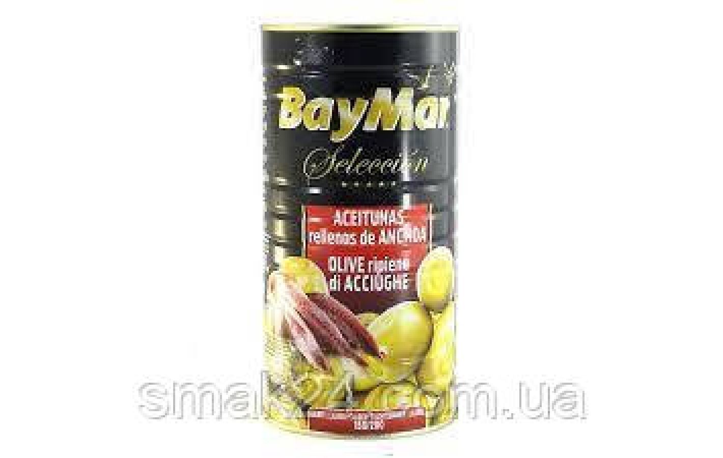 Оливки зеленые фаршированные анчоусом Bay Mar Seleccion  1400г Испания