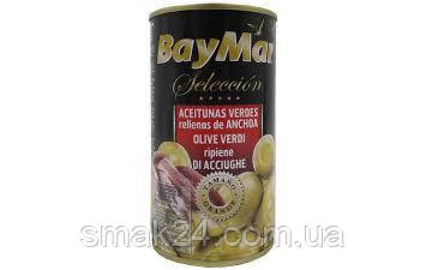 Оливки зеленые фаршированные анчоусом Bay Mar Seleccion  1400г Испания