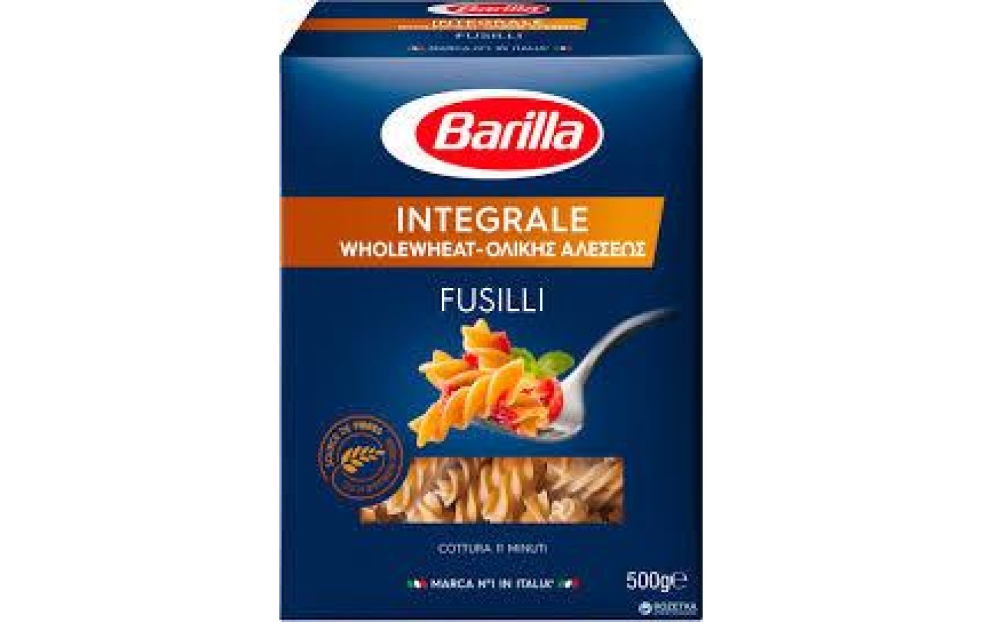 Макаронные изделия БЕЗ ЯИЦ Integrale Fusilli Barilla  Италия 500г