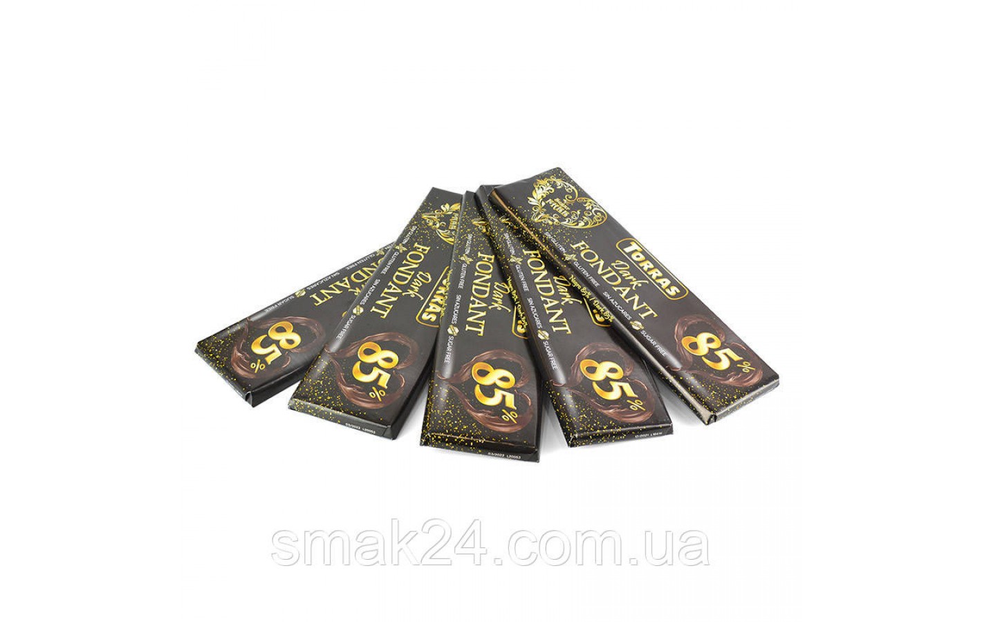 Шоколад без цукру та глютену Dark Fondant 85% Torras Іспанія 300 г