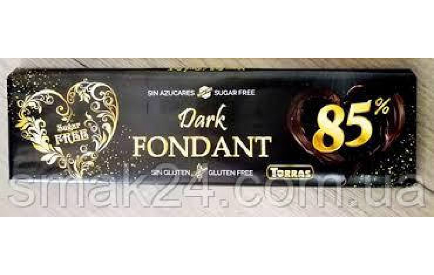 Шоколад без цукру та глютену Dark Fondant 85% Torras Іспанія 300 г