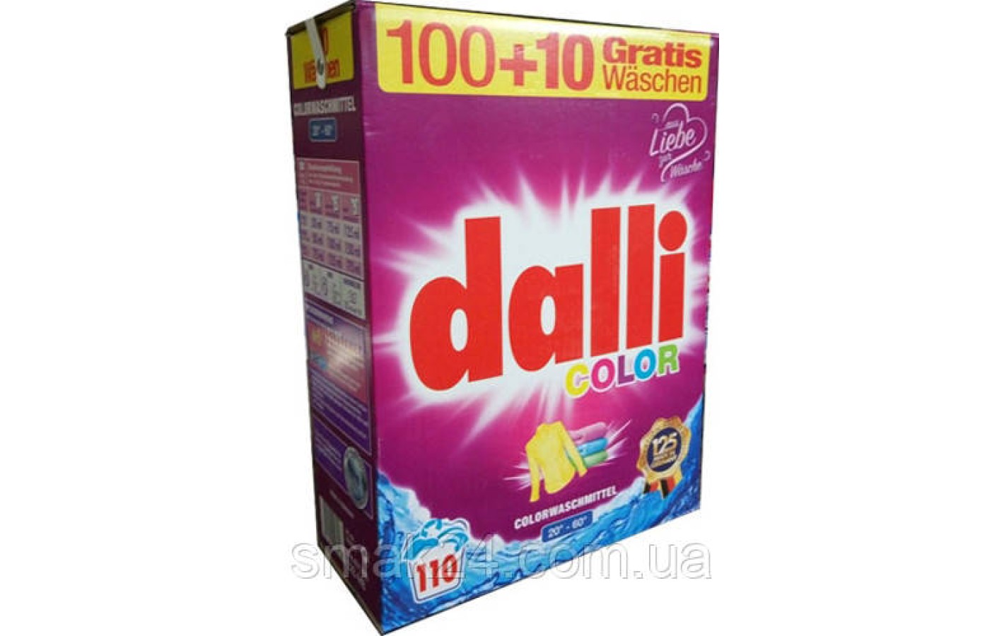 Бесфосфатный стиральный порошок Dalli Color для цветного белья, 7.15 кг (110 стирок) Германия