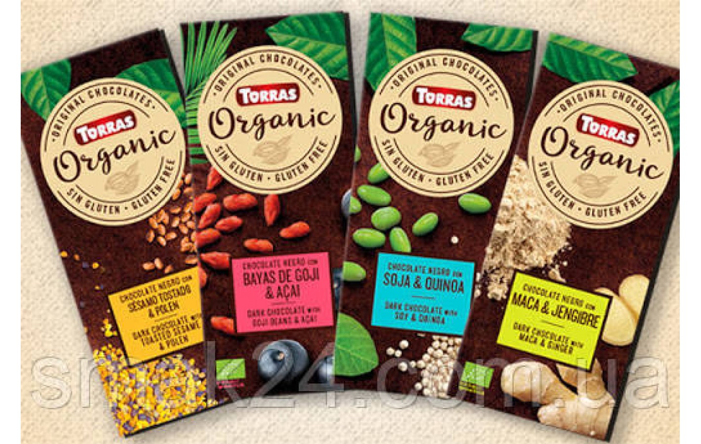 Шоколад чорний без глютену Organic 
