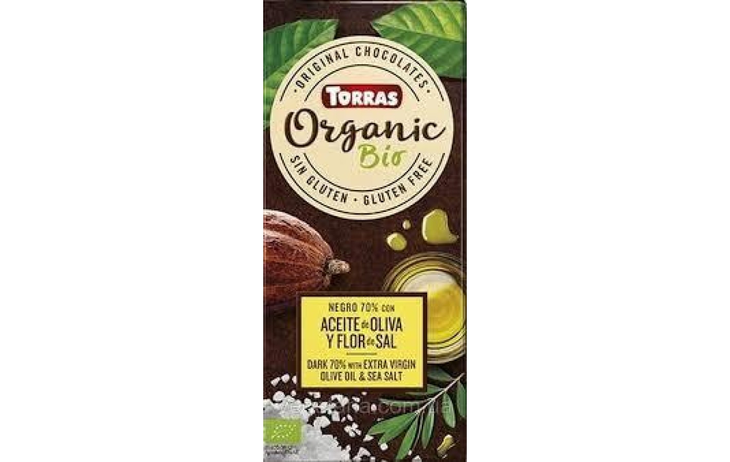 Шоколад чорний без глютену Organic 