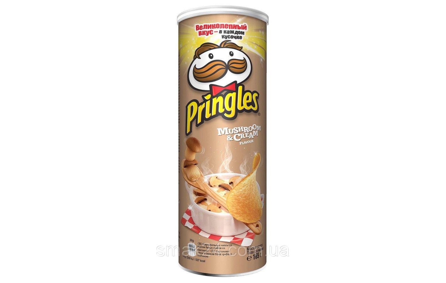 Чипсы с белыми грибами в сливочном соусе Pringles Mushroom & Cream 165 г