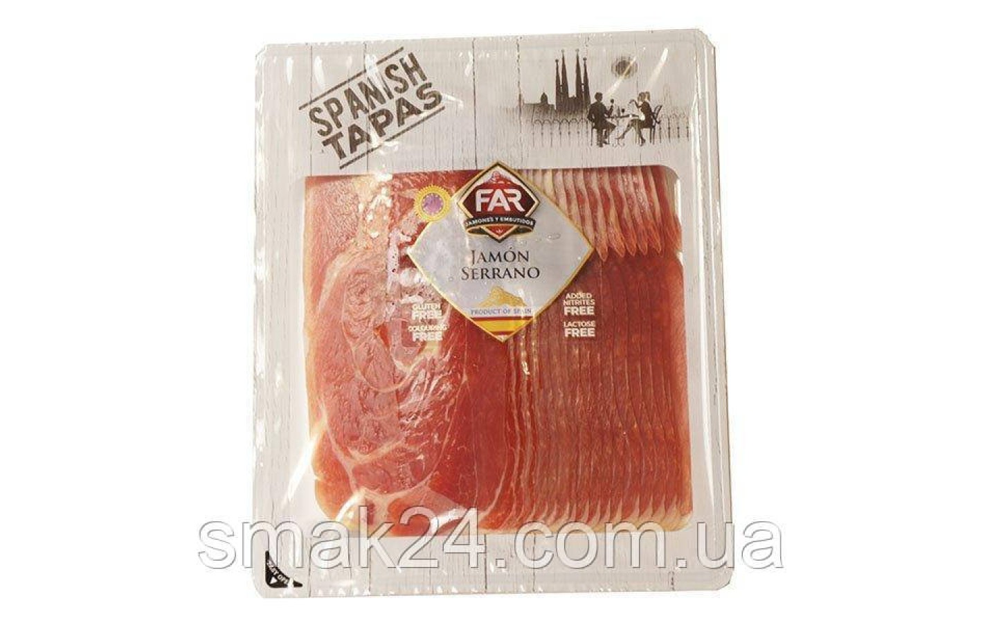 Хамон FAR Jamon Serrano  без глютена и лактозы, 500г  Испания