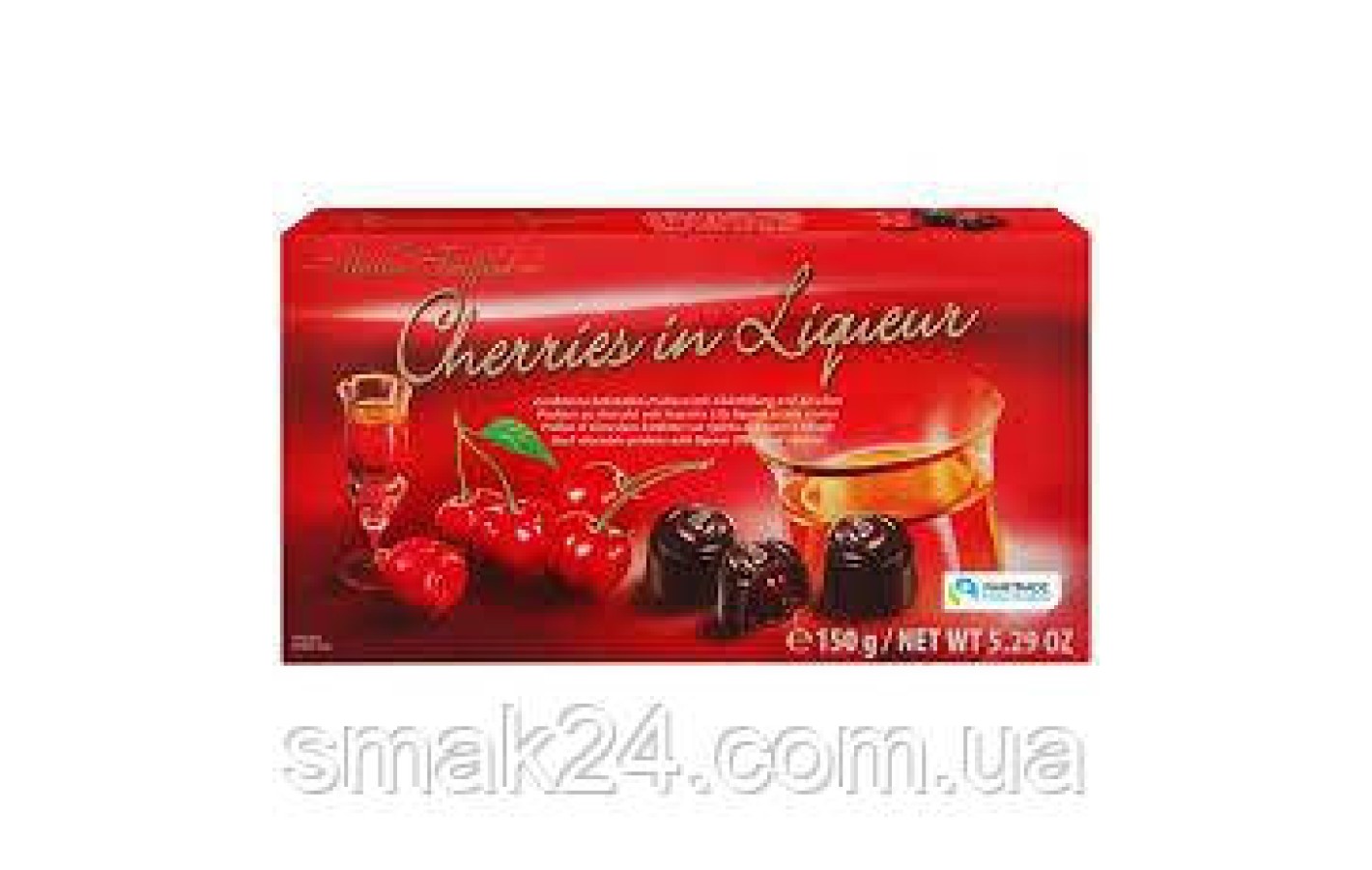 Конфеты шоколадные Вишня в ликере Maitre Truffout Cherries in Liqueur 150 г Австрия
