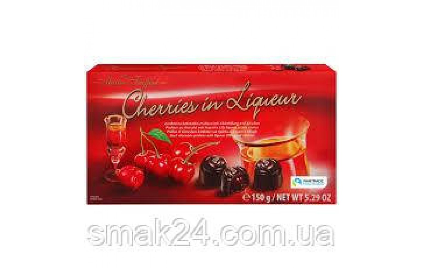 Конфеты шоколадные Вишня в ликере Maitre Truffout Cherries in Liqueur 150 г Австрия
