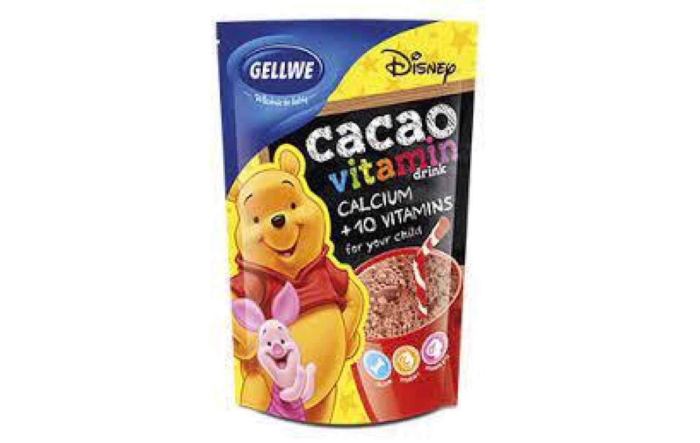 Дитяче какао з вітамінами Gellwe cacao vitamin Польща 150г