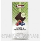 Шоколад черный без сахара и глютена с лесными ягодами Torras Stevia Negro & Frutas del Bosquo 125 г Испания